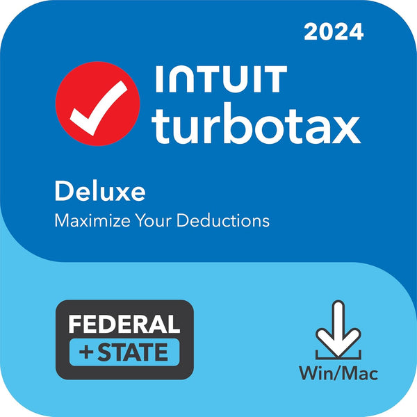 TurboTax 2024 Deluxe Download Tax Software